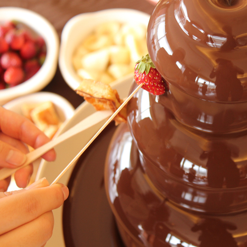 お子様大喜び！チョコファウンテン