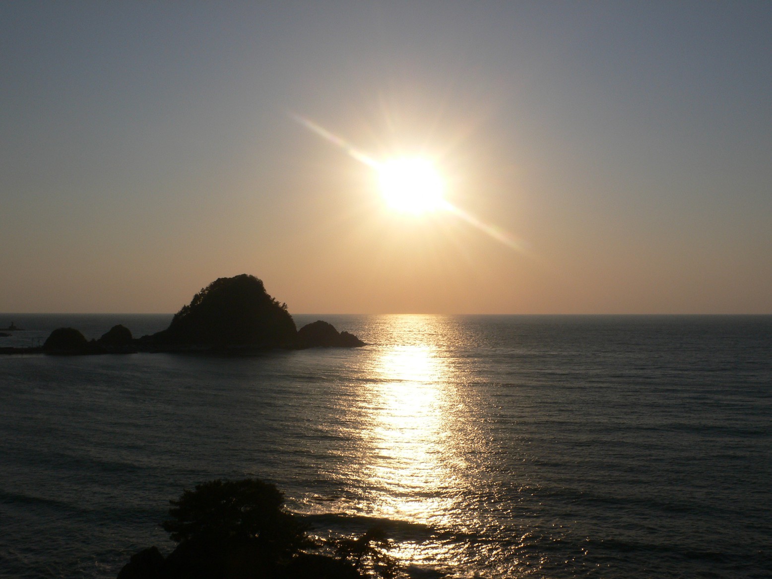 日本海に沈む夕陽