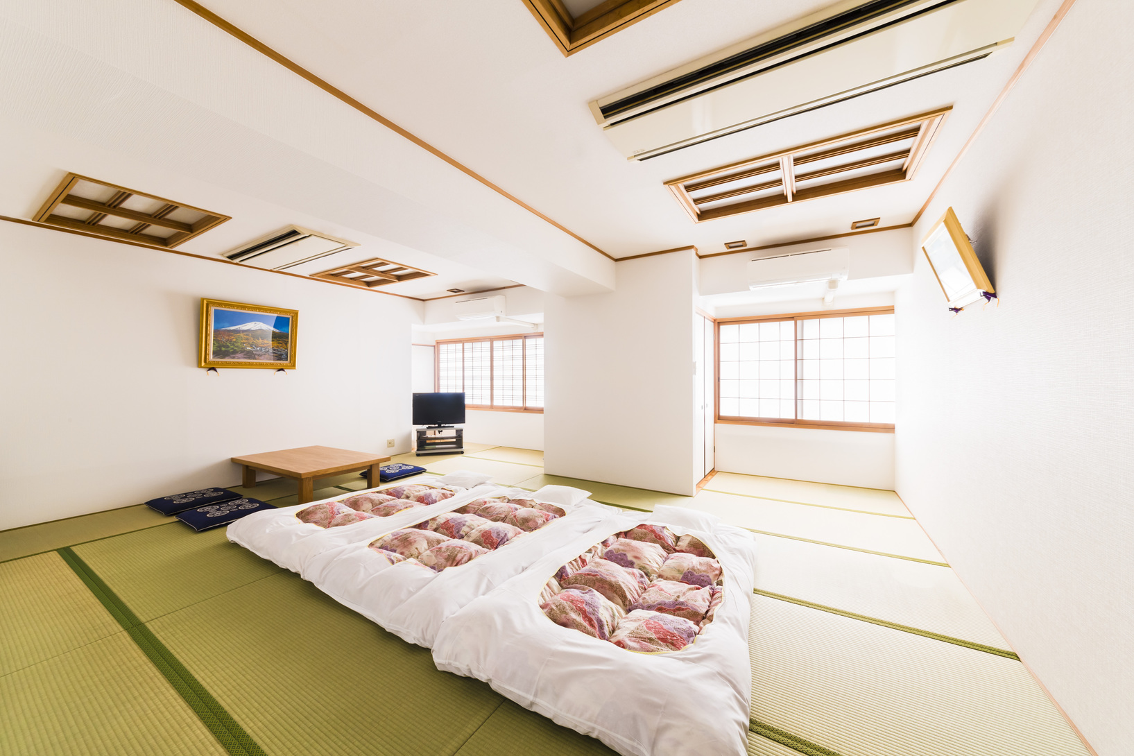 和室20畳2名様〜10名様宿泊可能です広くて解放感のあるお部屋でお寛ぎ頂けます