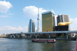 東京タワーと浅草隅田川下り／東京・上野発