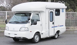 JAPANキャンピングカーレンタルセンターのキャブコンスタンダード マツダアルファSSS 4WD 乗車人数7人就寝人数5人