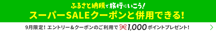 ふるさと納税で旅行にいこう！