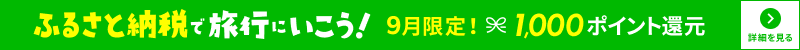 ふるさと納税で旅行にいこう！