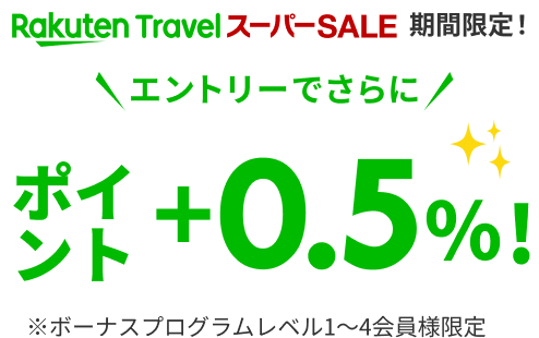エントリーでポイント＋0.5%