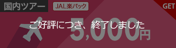  【春旅北海道キャンペーン】JAL楽パック4月～6月のご出発に使える5,000円クーポン（先着利用100枚）