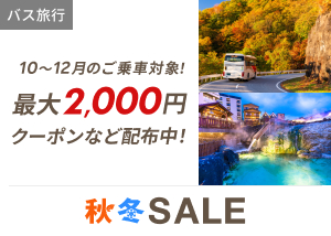 楽天トラベル秋冬SALE　11月10日23:59まで！