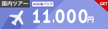 【ANA楽パック】6月～11月のご出発に使える11,000円クーポン（先着利用800枚）