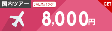 【JAL楽パック】12月～3月のご出発に使える8,000円クーポン（先着利用500枚）