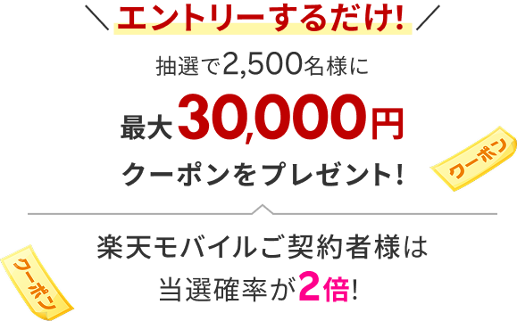  エントリーするだけ！