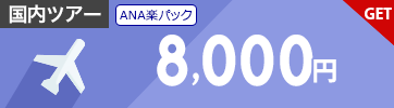 【ANA楽パック】3月～11月のご出発に使える8,000円クーポン（先着利用1,200枚）