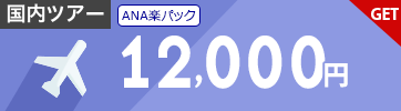 【ANA楽パック】12月～5月のご宿泊に使える12,000円クーポン（先着利用30枚）